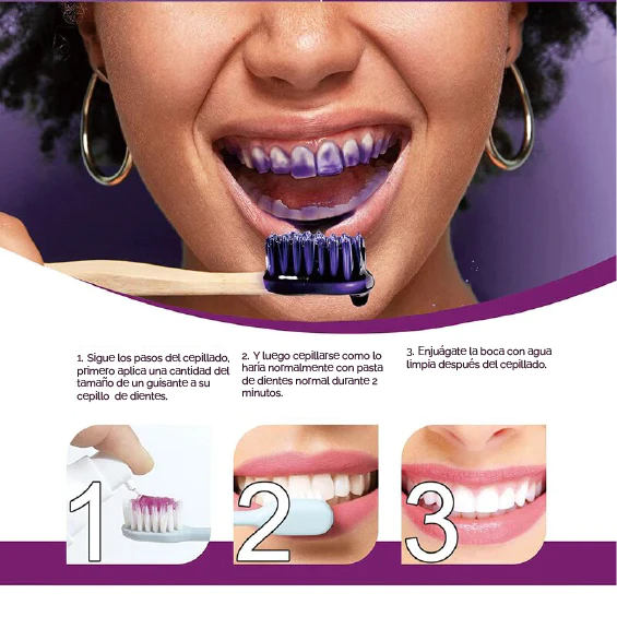 Smilekit espuma morada blanqueadora