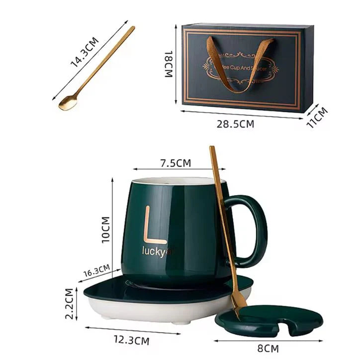 TAZA MUG CERÁMICA BASE CALENTADORA