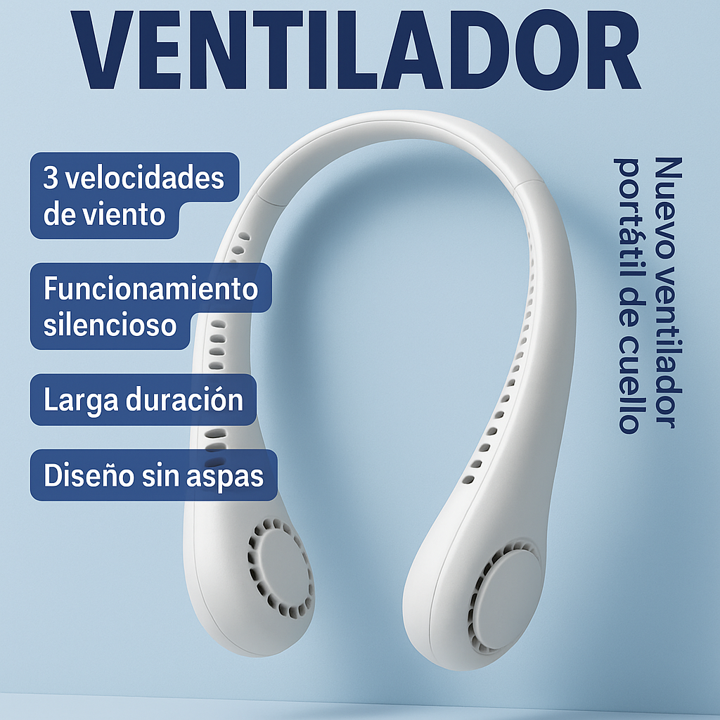 Ventilador Portatil De Cuello Recargable