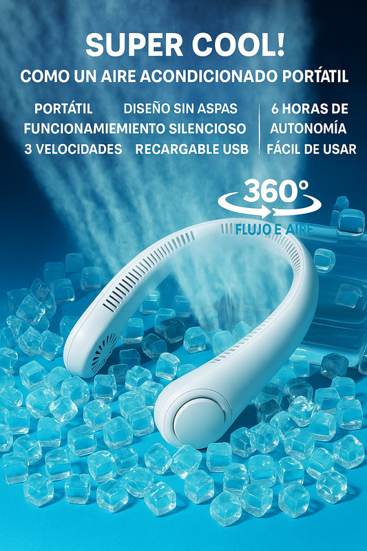 Ventilador Portatil De Cuello Recargable