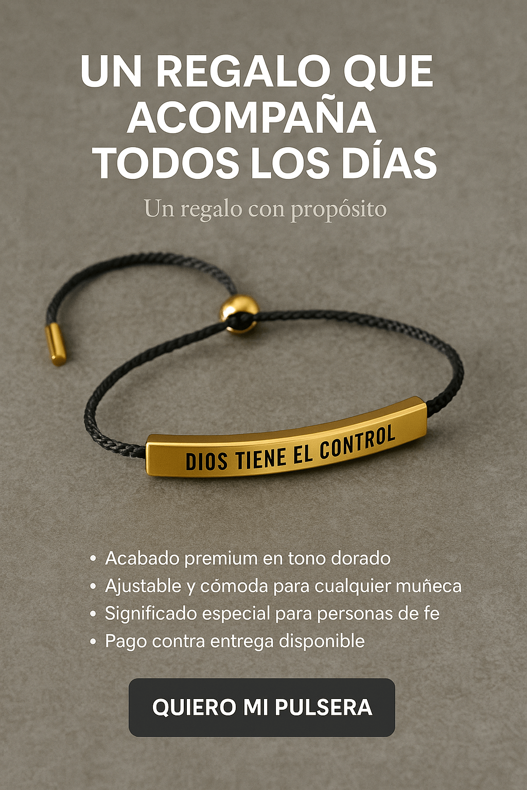 PULSERA DIOS TIENE EL CONTROL