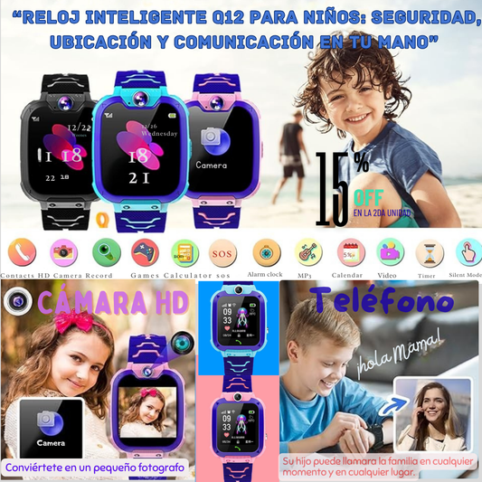 👉 “Reloj Inteligente Q12 para Niños: Seguridad, Ubicación y Comunicación en tu Mano”