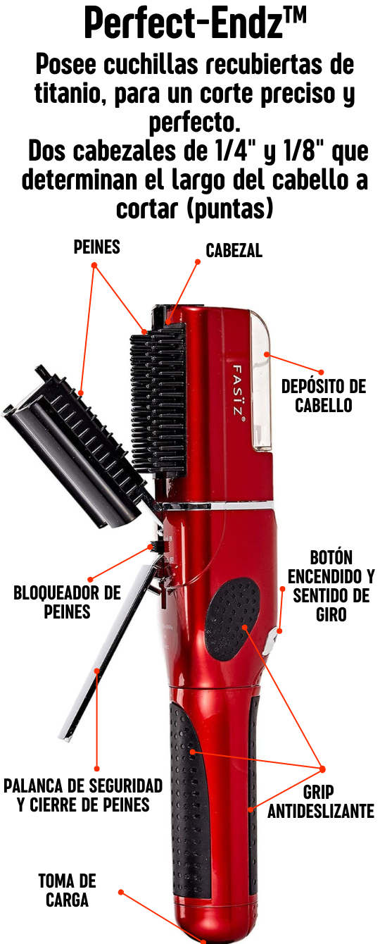 Maquina Quita Horquilla Recargable